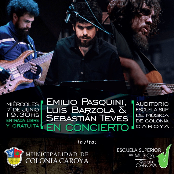 EMILIO PASQUINI, LUIS BARZOLA & SEBASTIAN TEVES EN CONCIERTO