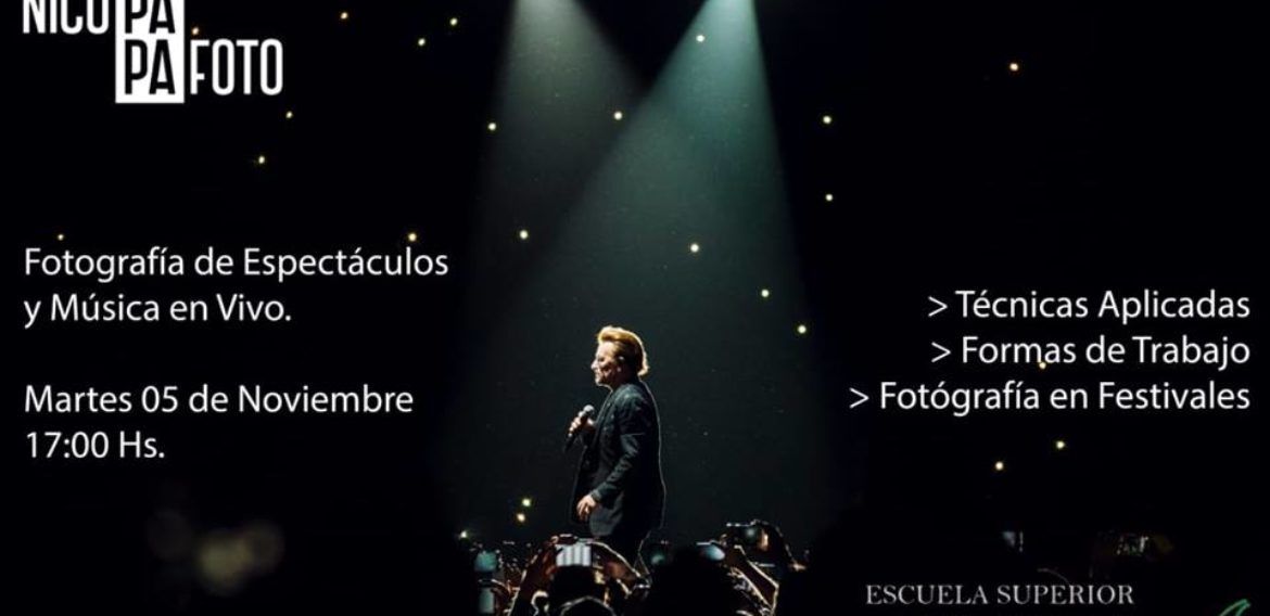 Charla: Fotografía de espectáculos y música en vivo